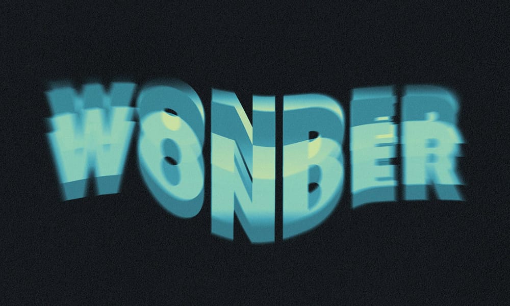 Free Vivid Psychedelic Text Effect PSD