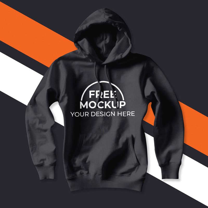 Front View Hoodie Mockup PSD