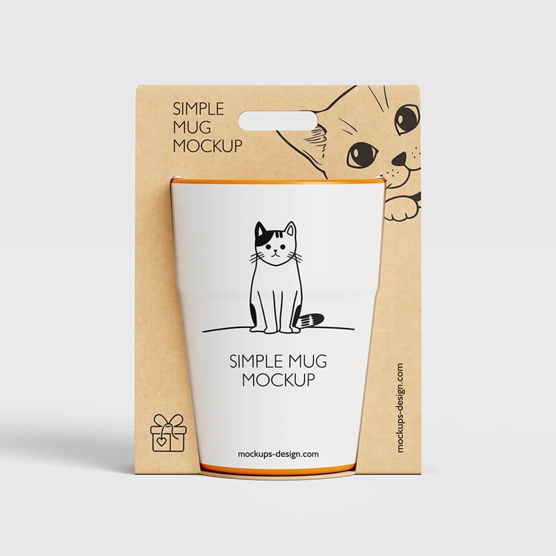 Gift-ready Mug Mockup PSD