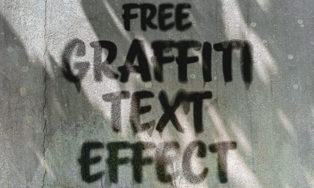 Graffiti Text Effect PSD