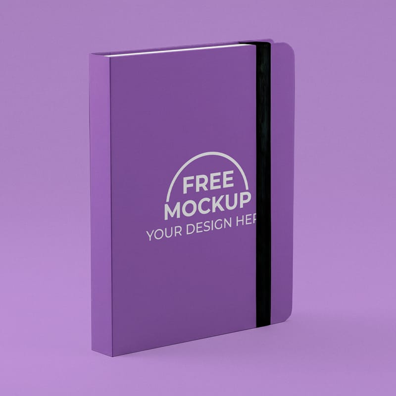 Hardbound Notebook Mockup PSD