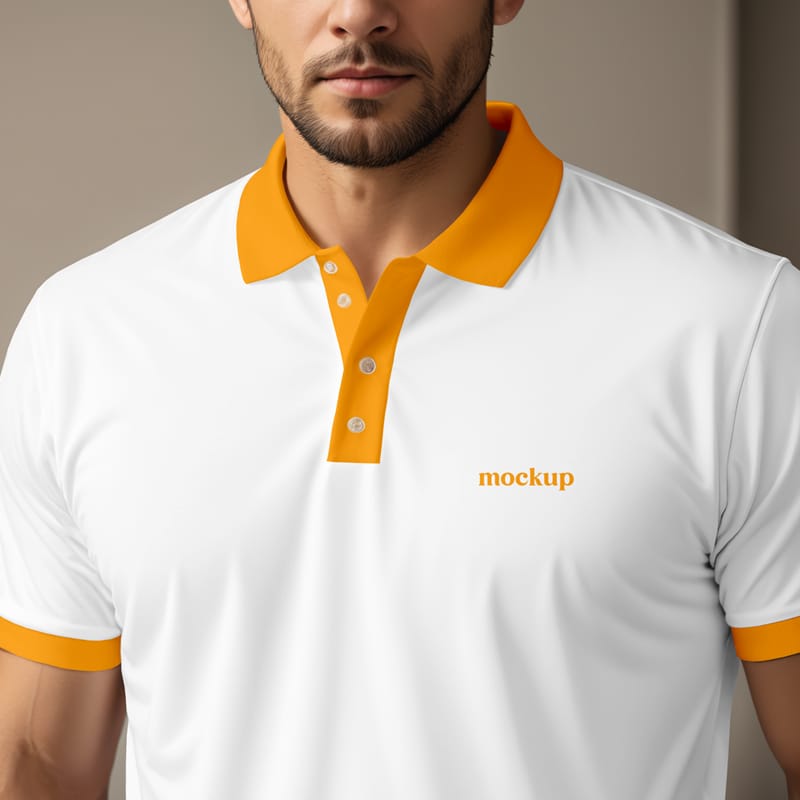 Men’s Polo Shirt Mockup PSD