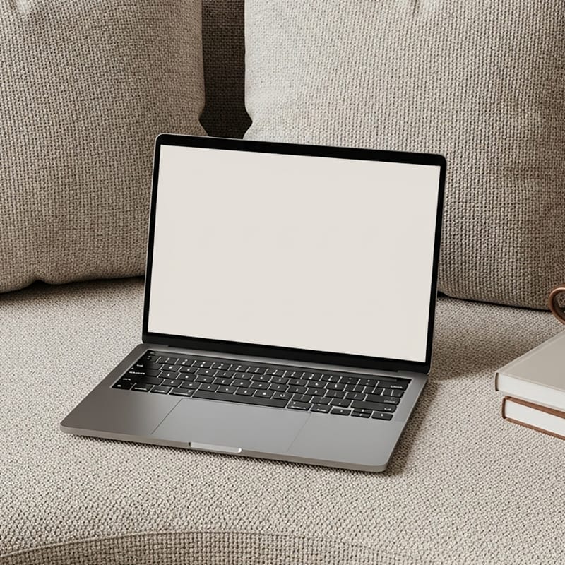 Minimalist Laptop Mockup Templates PSD