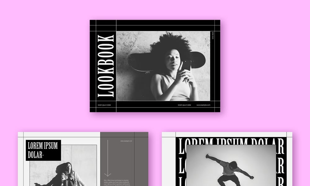Modern Black & White Lookbook Template