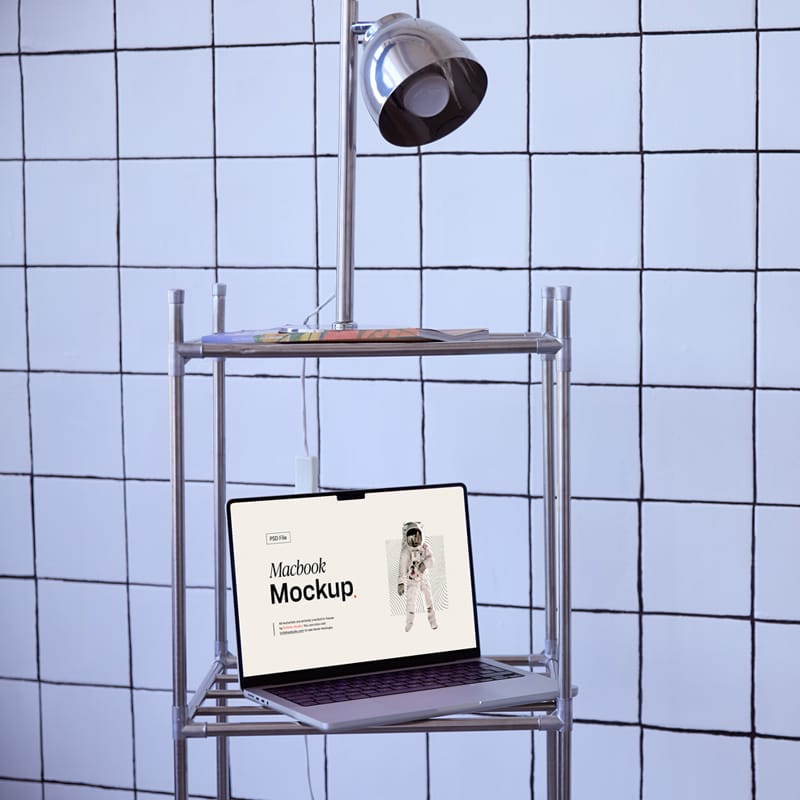 Modern and Minimal MacBook Air Mockup PSD