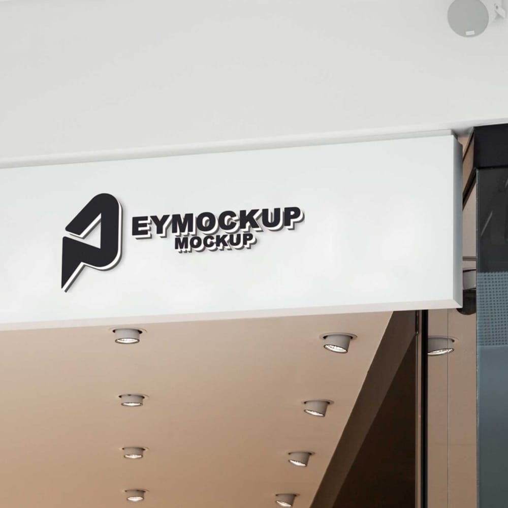 Office Signage Mockup PSD