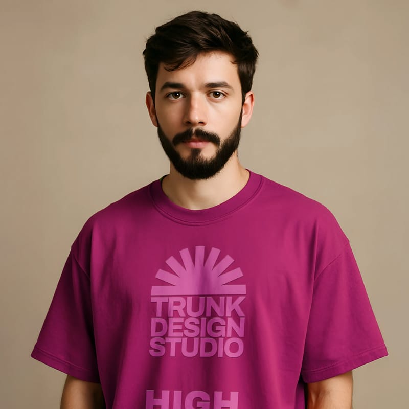 Oversized Men Tshirt Mockup PSD