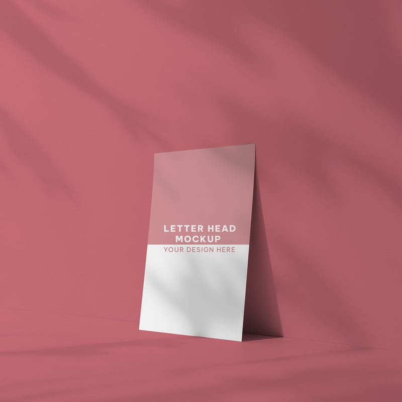 Photorealistic Letterhead Mockup PSD