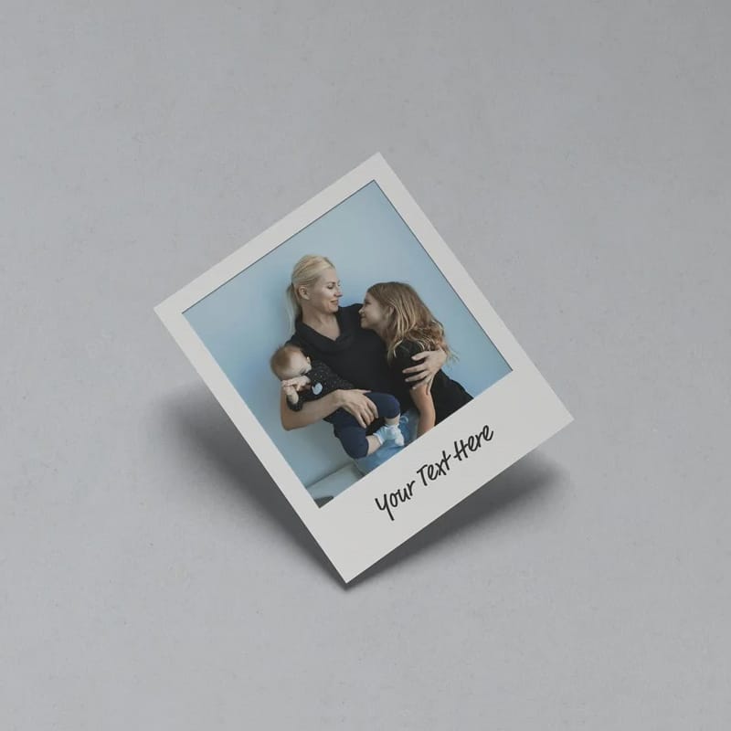 Polaroid Photos Collage Mockup PSD