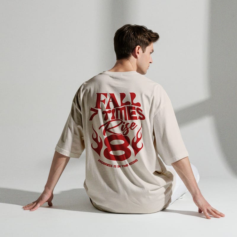 Premium Oversized T-Shirt Mockup PSD