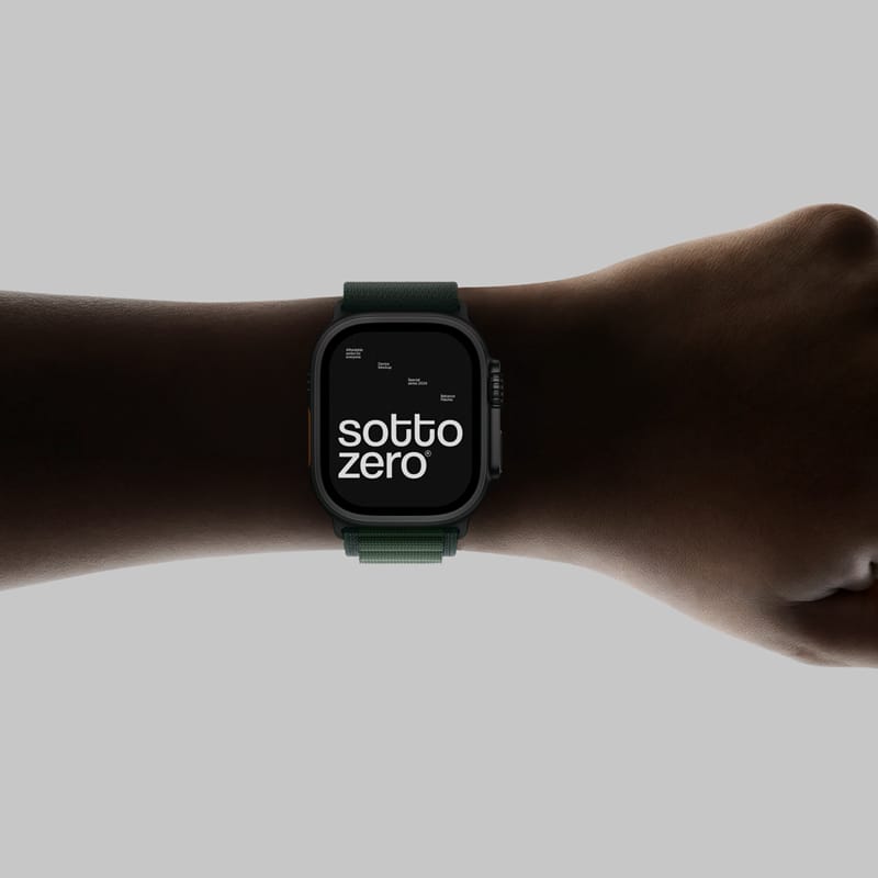 Realistic Apple Ultra Watch Mockup PSD