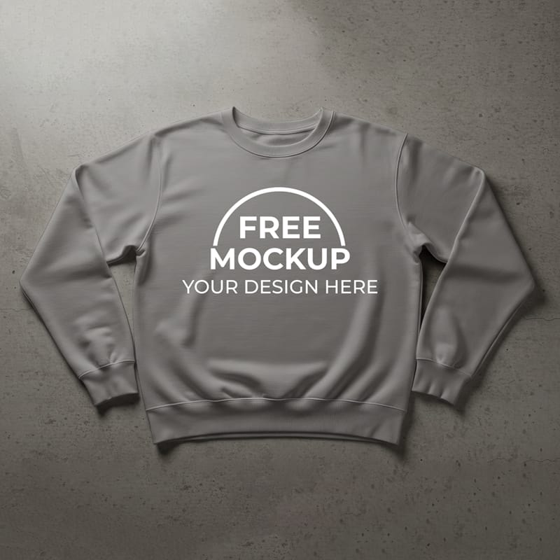 Realistic Sweatshirt Mockup PSD