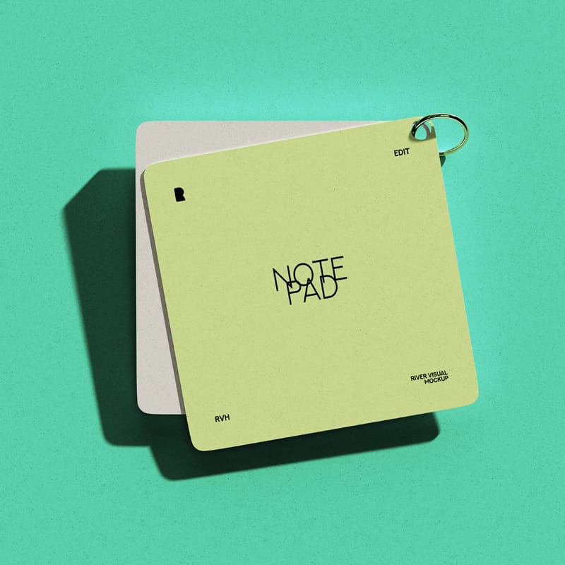 Recycled Notepad Mockup PSD