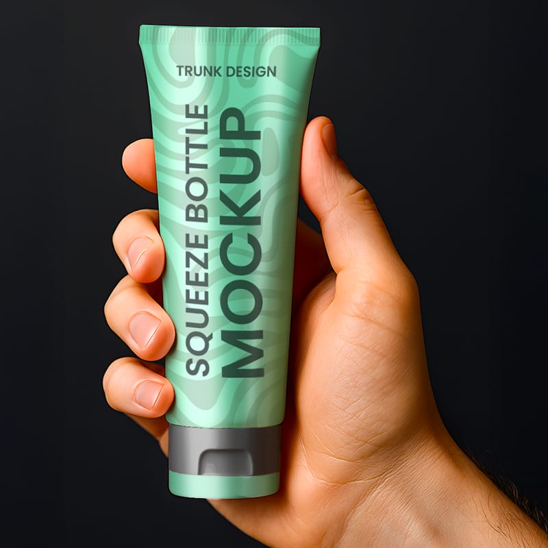 Squeeze Bottle Mockup PSD