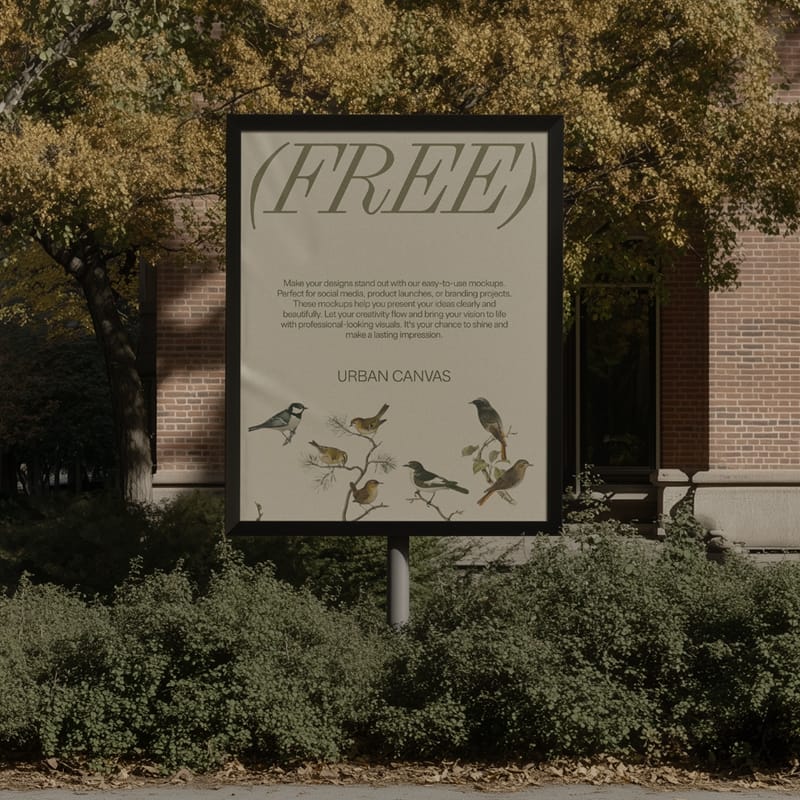 Urban Canvas Mockup PSD