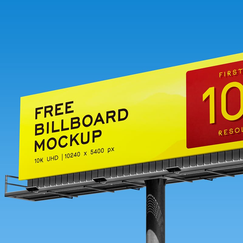 10K Billboard Mockup PSD