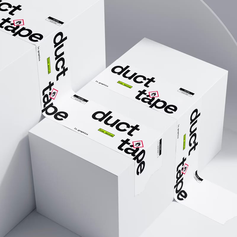 2 Duct Tapes Mockup PSD