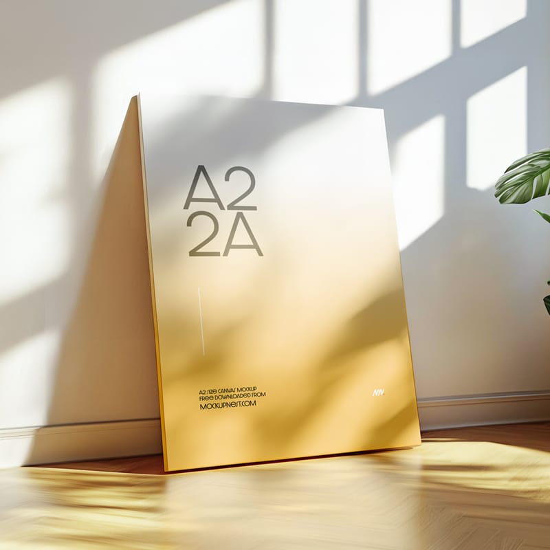 A2 Canvas Mockup PSD
