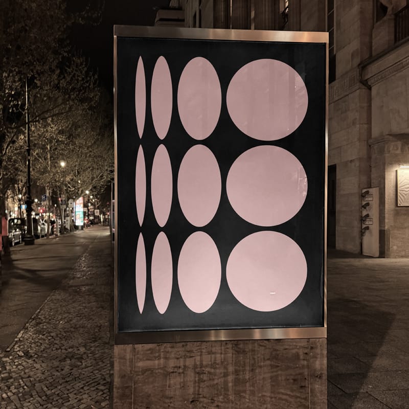 Berlin Nights Poster Mockup PSD