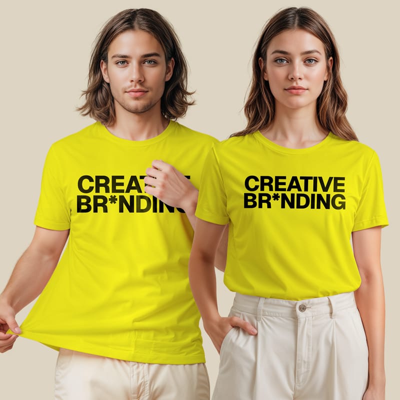Creative Branding T-Shirt Mockup PSD