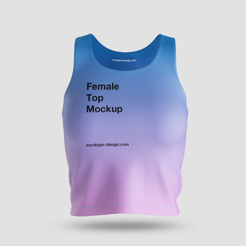 Female Top and Leggings Mockup PSD