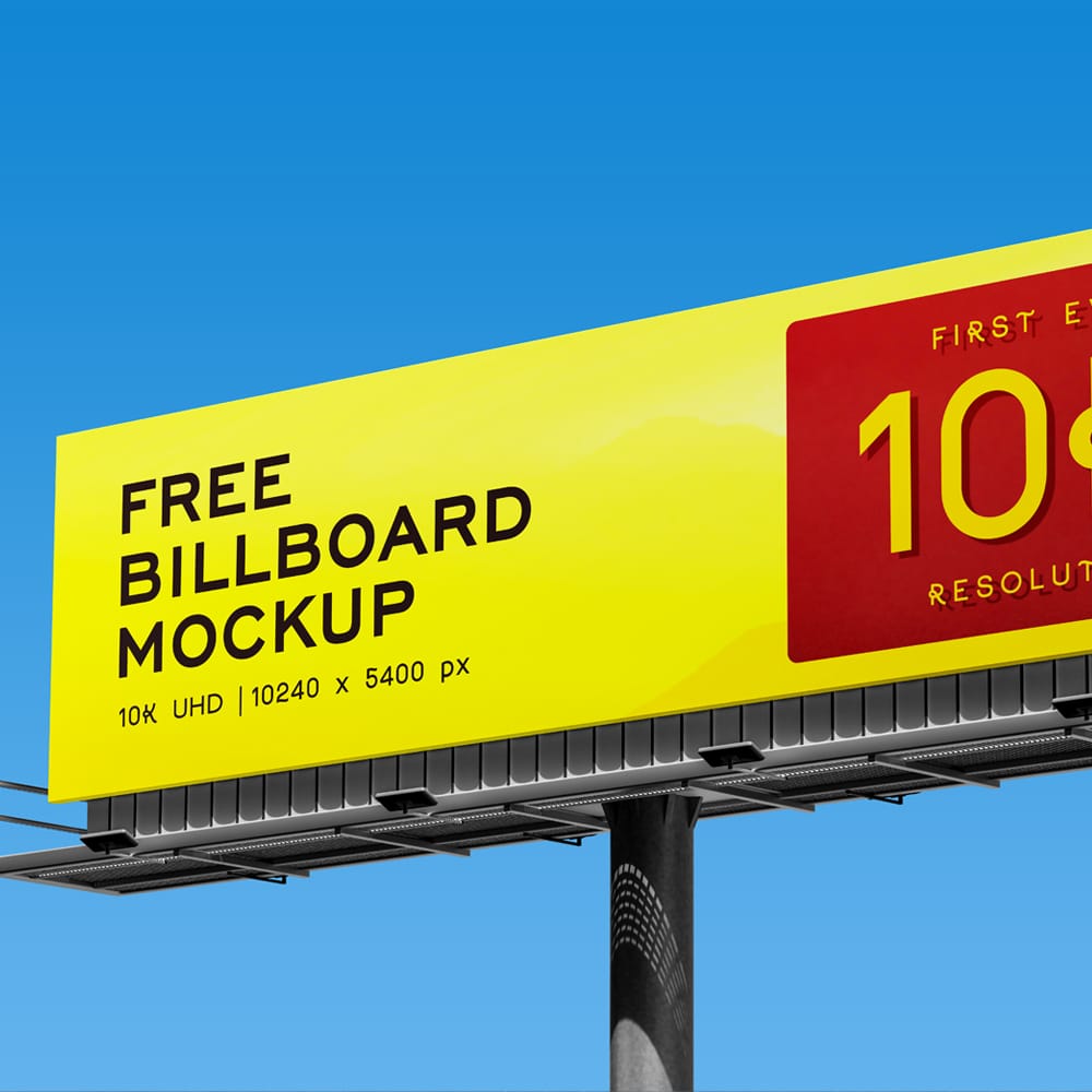 Free 10K Billboard Mockup PSD