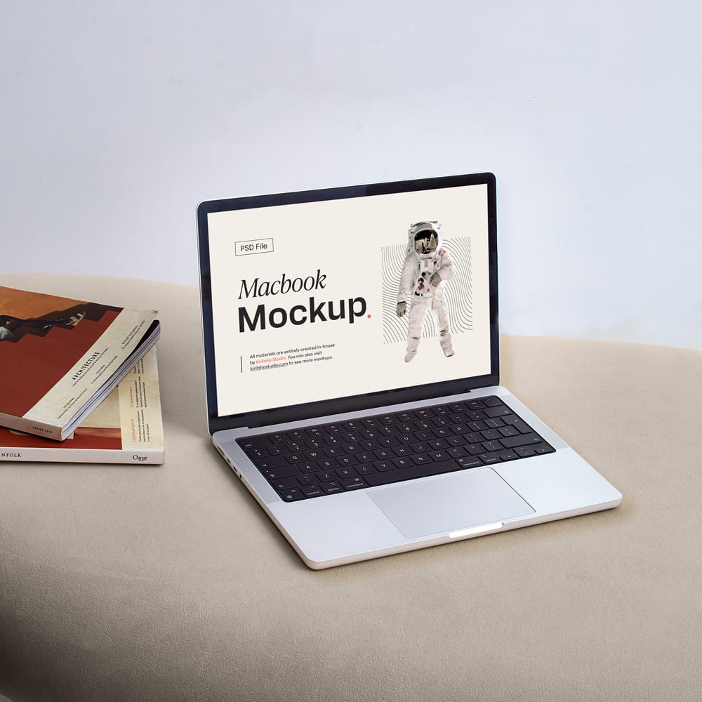Free Apple MacBook Pro Mockup PSD