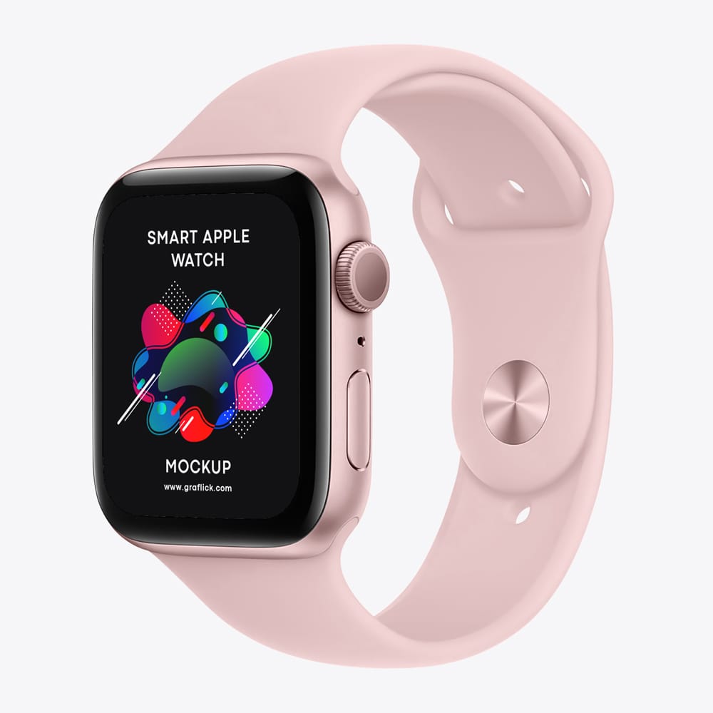 Free Apple Smart Watch Mockup PSD