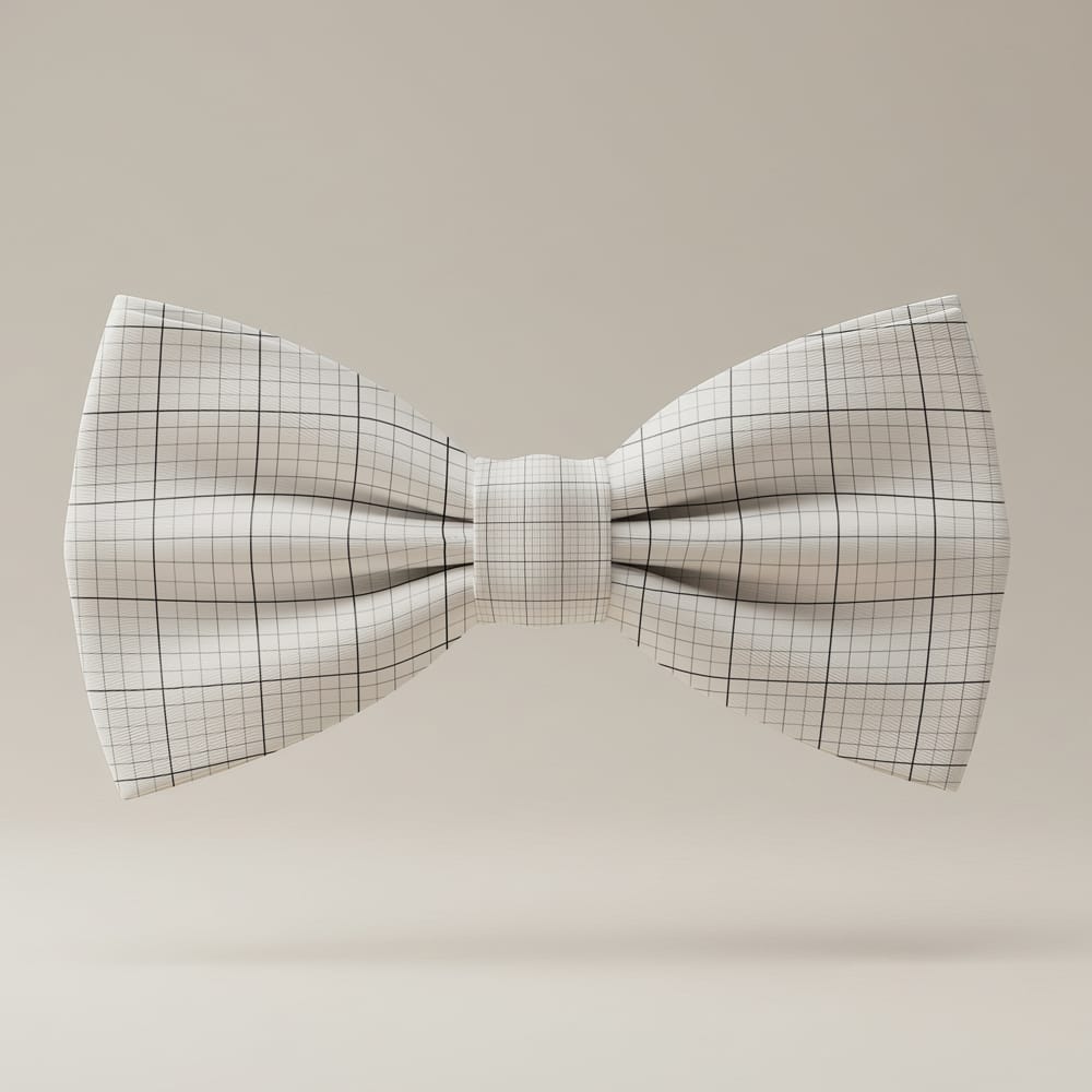 Free Bow Neck Tie Floating Mockup PSD