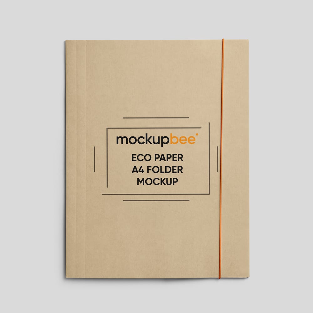 Free Eco Paper Folder Mockup PSD