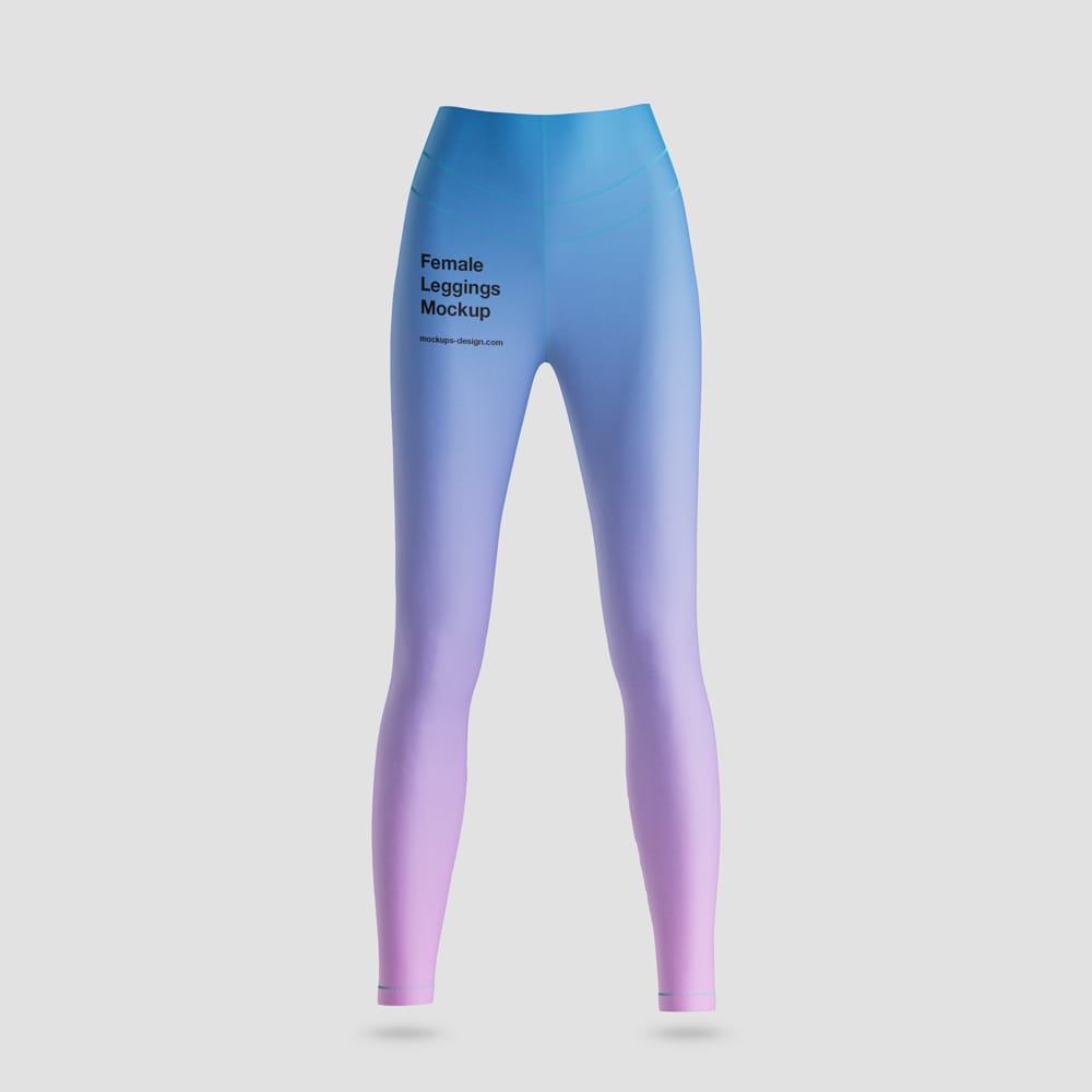 Free Female Top and Leggings Mockup PSD