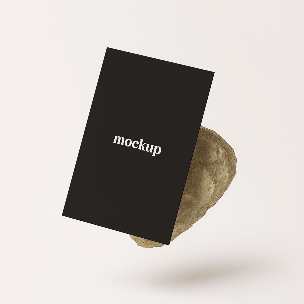 Free Gravity Paper Mockup PSD