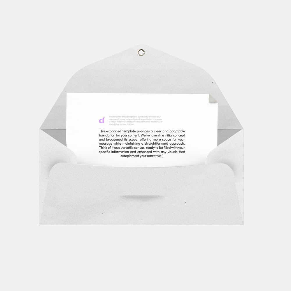 Free Letter Envelope Mockup PSD