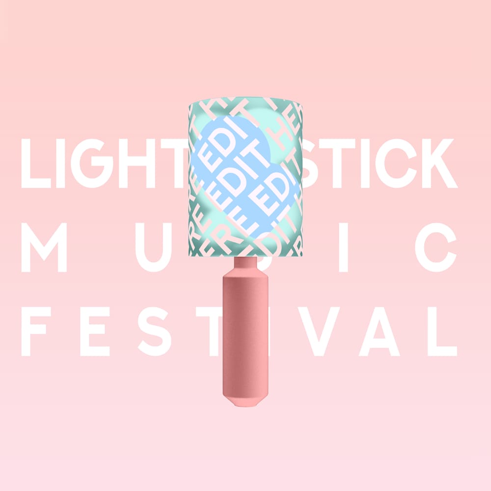 Free Light Stick Idol Mockup PSD