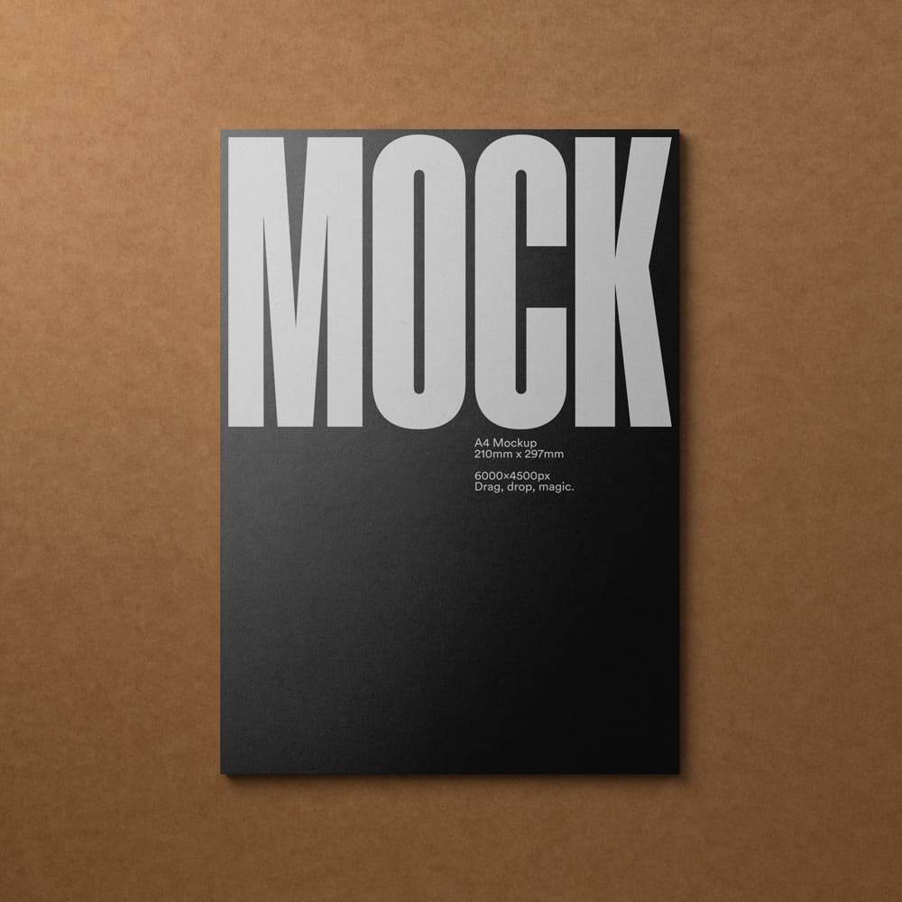 Free Organic Letterhead Mockup PSD