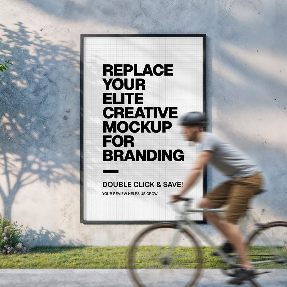 Free Outdoor Poster Mockup for Branding PSD
