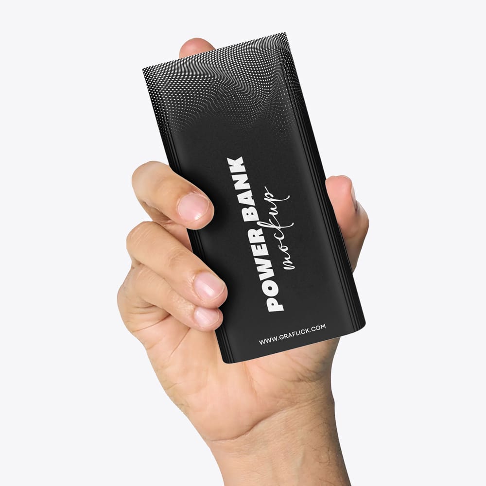 Free Power Bank Mockup Template PSD
