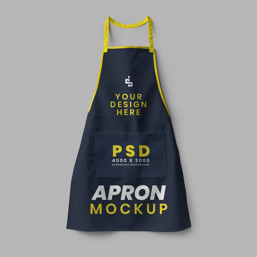 Free Realistic 4K Apron Mockup PSD