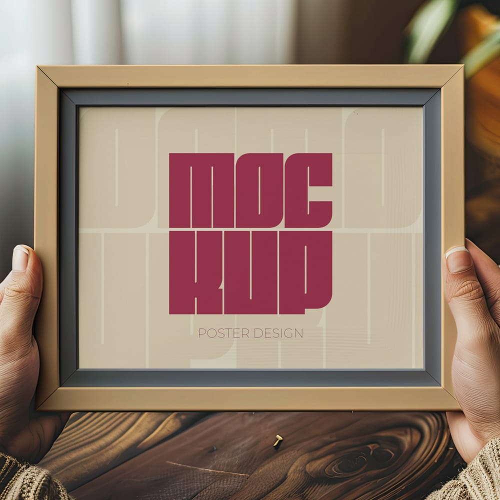 Free Realistic Interior Frame Mockup PSD