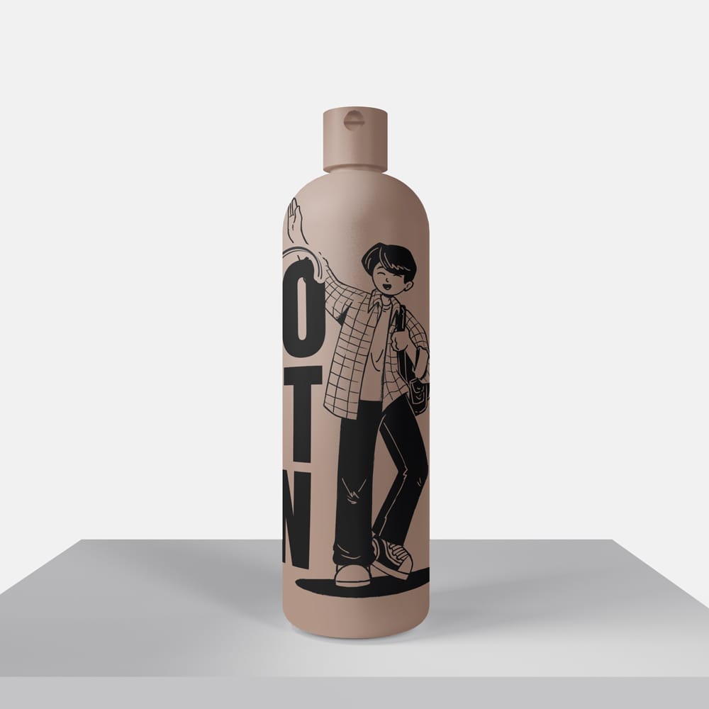 Free Skincare Toner Bottle Mockup PSD