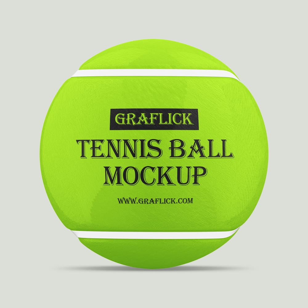 Free Tennis Ball Mockup PSD