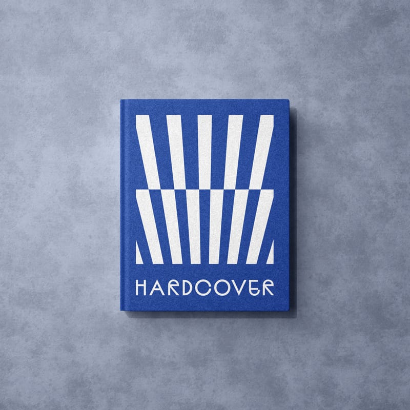 Hardback Book Cover Mockup PSD