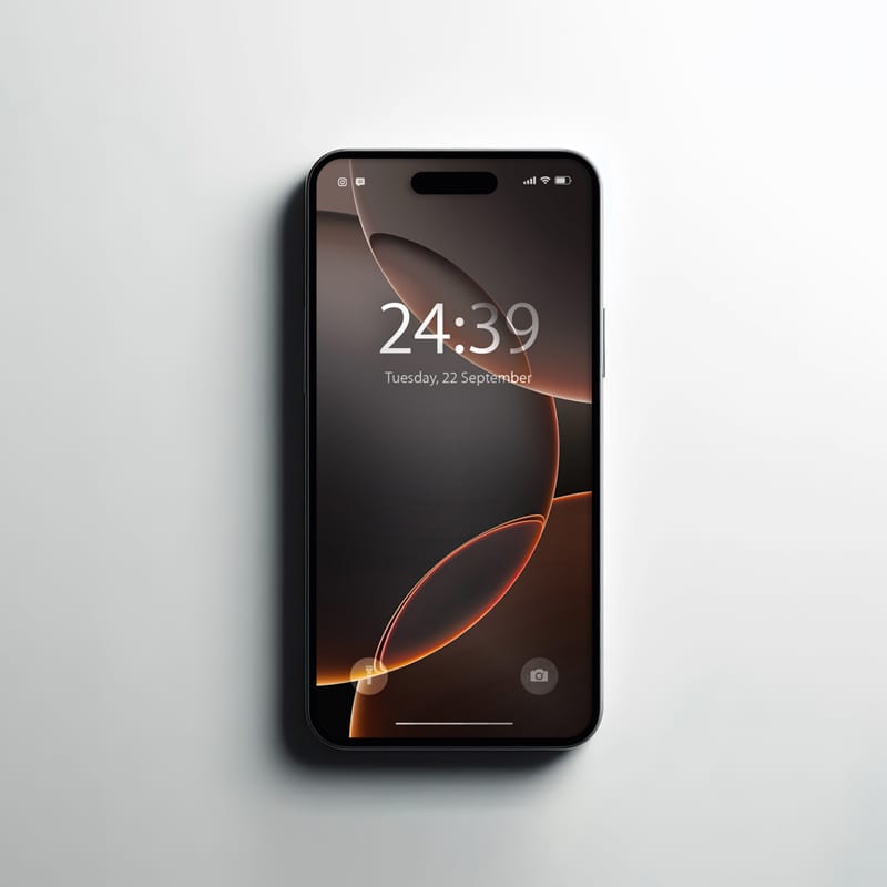 High-Quality iPhone 16 Pro Mockup PSD