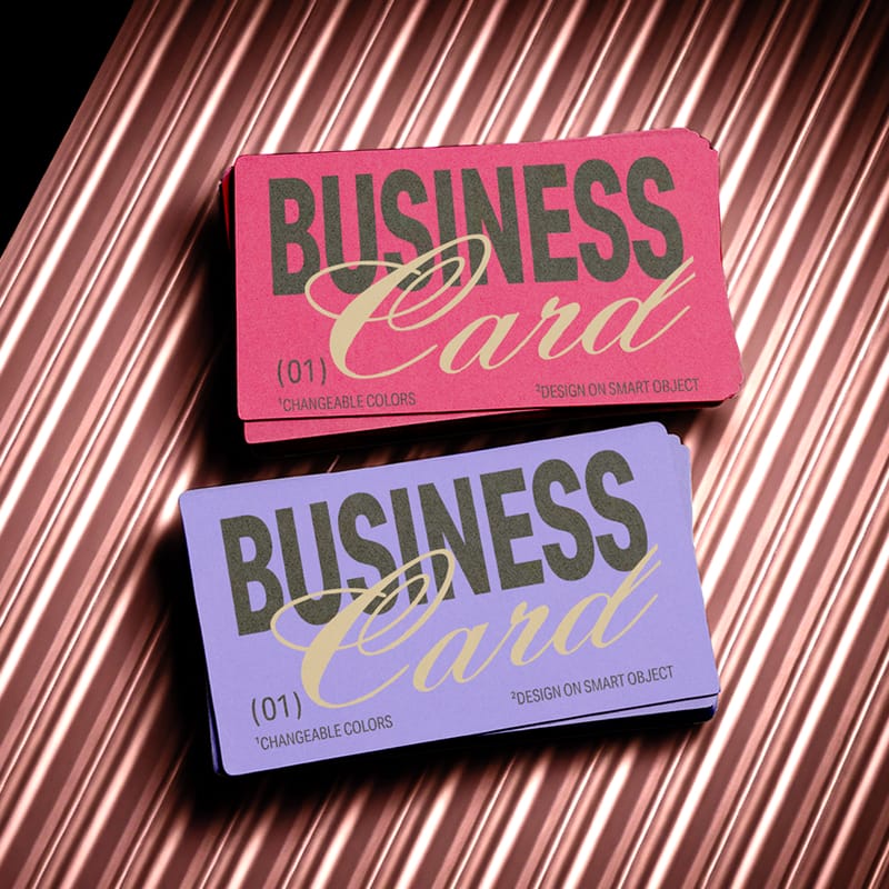 Landscape Business Card Mockup PSD