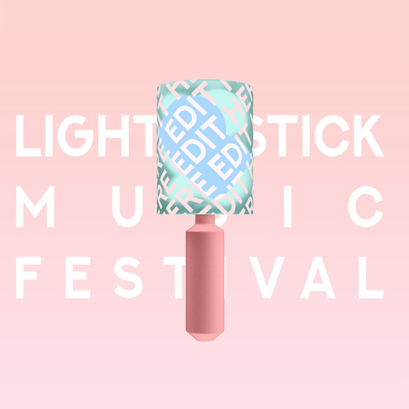 Light Stick Idol Mockup PSD