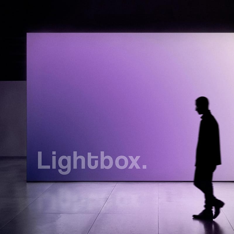 Lightbox Expo Mockup PSD