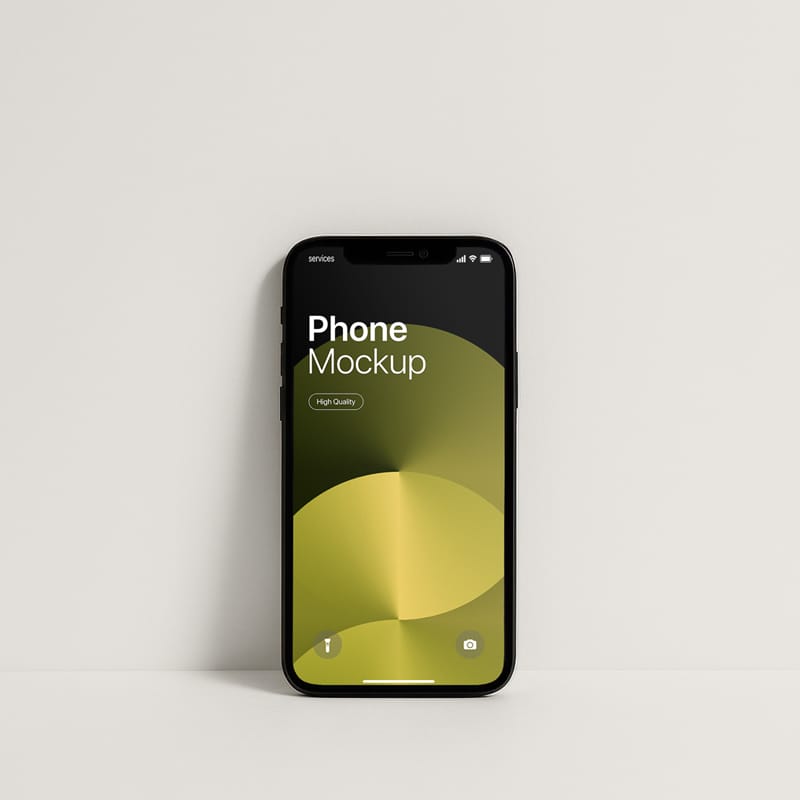 Minimalist Phone Mockup PSD