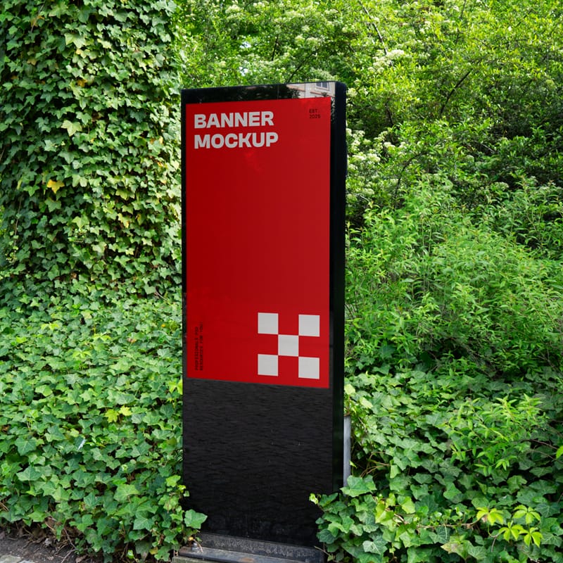 Outdoor Digital Mockup PSD