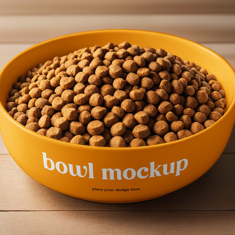 Pet Feeding Bowl Mockup PSD