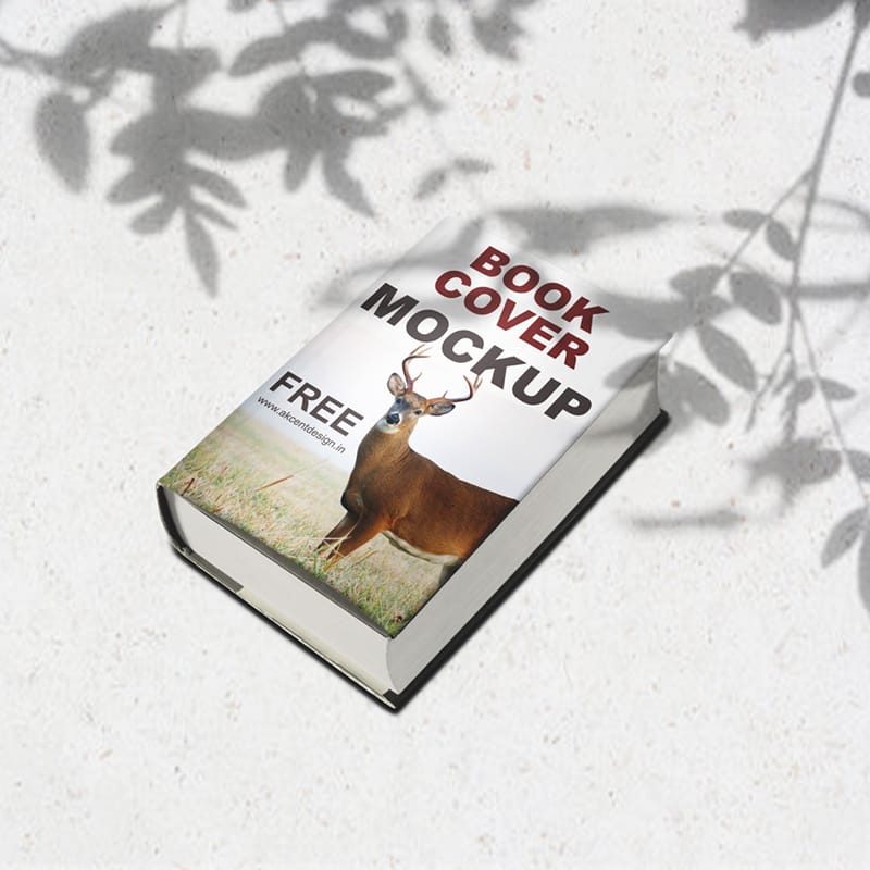 Photorealistic Book Cover Mockup PSD